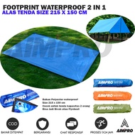 Footprint alas tenda tikar Waterproof 215x150cm dan 215x215cm Terpal Pelindung Tenda Camping Outdor