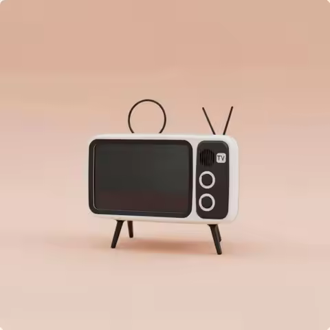 TV Design Bluetooth Speaker Stand Custom Logo Retro TV Phone Stand Desktop Bluetooth Speaker Power B