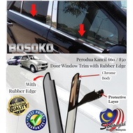 BOSOKO Perodua Kancil 660 / 850  Door Window Trim/Stainless Steel Chrome Panel/Door Belt Moulding/Do