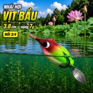 Floating Gourd Duck clone 3/4, length 3.8cm, weight 7g, specialized in click fishing