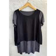 Black grey top