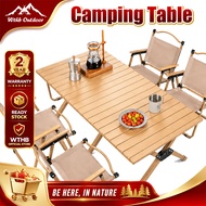 WTHB 90/120/150CM Foldable Camping Table Foldable Meja Portable Aluminium Egg Roll Table Picnic Camp