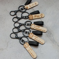 客製化球類木頭鑰匙圈/排球/籃球/足球/棒球/羽球/中英字數不限