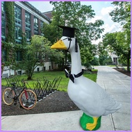 Small Porch Geese Graduation Outfit Outdoor Porch Geese Clothing Lawn Figurine Decor Clothes Patio D