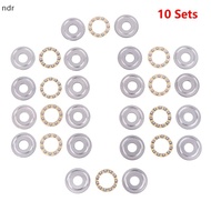 [ndr] 10Sets Thrust Ball Bearing F8-22M 7 F8 22m Inner Diameter 8mm Plane Planar Miniature Axial Bal