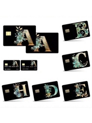 1 Piece Decorative Alphabet A-Z Letter Card Skin Sticker, For EBT, Shipping, Keys, Credit Cards, Deb