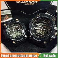 couple watch g shock and baby g watch big small watch sports digital rubber watch with can