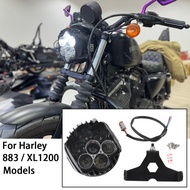 Suitable for Harley Sportsman 883 XL1200 Motorcycle Modification Upgrade Shark Headlight High Bright