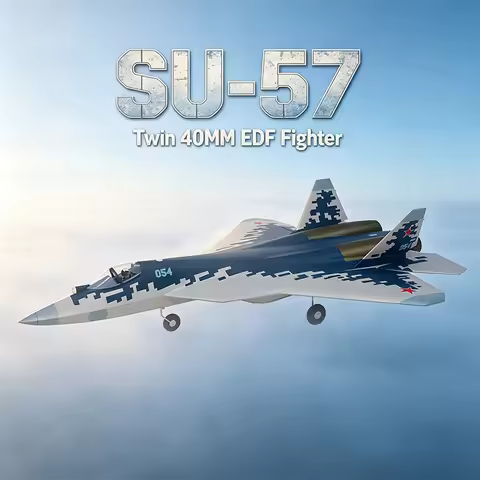 XFly 4CH SU-57 Twin 40mm EDF Jet Fighter Electric Model Aircraft Fixed-Wing RC Model Airplane Enthus