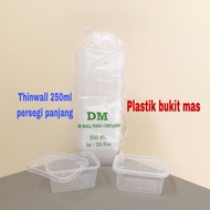 Thinwall 250 RectangularML Lunch box/ DM food container/