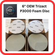 OEM 6" P3000 Foam Disc 6inch/152mm similar 3M Trizact 02085, Pyramid Hookit Sandpaper, Sponge Disc