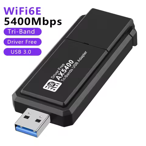 AX5400 WiFi 6/6E USB 3.0 Adapter WiFi Receiver Dongle For Laptop Windows 10 11 Driver Free
