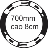 HED or ZIPP Decal 700C Bicycle Rim Sticker