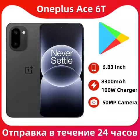 Oneplus Ace 6T Unlocked 5G Smart Phone 6.83'' 8300mAh Battery 100W SuperCharge Google Play Store