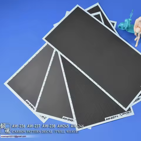 Madworks Carbon Fiber Water Slide Decal (Twill Pattern) Modeling Upgrade Kits for Model Making Hobby