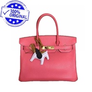 Preloved Hermes Birkin 30 B30 HSS Pink Rose Lipstick Chevre Leather GHW stamp P Square 2012 Bag is i