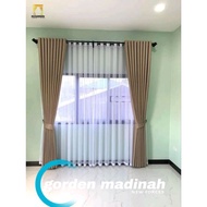 IMPORTED BLACKOUT CURTAINS 9 WAVES 200 CM WIDTH