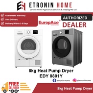 EuropAce 8KG Heat Pump Dryer EDY 8801Y