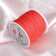 ∋  hand braided rope 手编绳 玉线  加密72号玉线0.8mm手工编织绳吊坠线手链红线绳子手绳diy莉斯45米 7/3