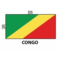Congo Flag 3x5ft, Congo 3x5ft, Polyester