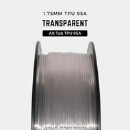Transparent TPU 95A Filament Basic Series 1.75mm 1kg for 3D Printing [Alt Tab] BAMBU AMS CREALITY NE