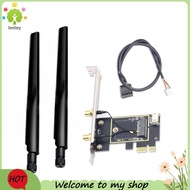 【lesley】PCIE WiFi Card Adapter Wireless Network Card M2 NGFF  Converter for Desktop Wi-Fi 8260 8265N