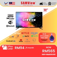 SAMView Full HD Smart Android LED TV with Netflix (32")