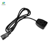 IEC320 C14 to UK BS1363A Outlet Socket,IEC C14 Male Plug to UK 3Pin Female Socket Power Adapter Cabl