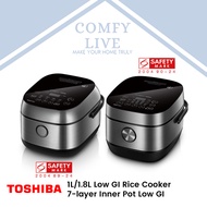 Toshiba RC-10IRPS 1L/1.8L RC-18ISPS Low GI Rice Cooker, Aluminum 3mm 7-layer Inner Pot Low GI Rice Cooker