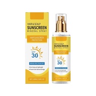Kopfhautschutzspray Sonnenschutz LSF 30+, Haar Kopfhaut Sonnenschutz Mineral Spray, Hoher Schutz UVA