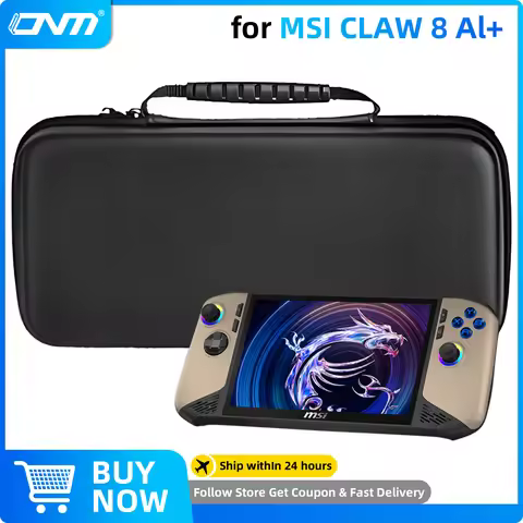 Storage Bag for MSI Claw 8 AI+ Travel Carrying Case for CLAW 8 AI Waterproof Antishock Protective Ca