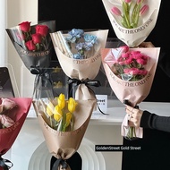 flower wrapping paper wrapping paper bouquet Beg kertas diy bunga mawar bunga matahari mendirikan bu