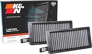 K&N Premium Cabin Air Filter: High Performance, Washable, Clean Airflow to your Cabin: Designed for 
