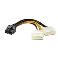 Molex to VGA Power Converter Cable 8 Pin Adapter