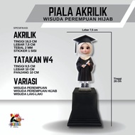 Piala Akrilik Wisuda Sekolah SD TK PAUD Anak Plakat Tropi Hadiah
