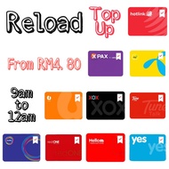 All Telco Prepaid Topup (Direct Topup) Hotlink Digi Celcom Umobile Onexox Tunetalk Unifi Redone Alte