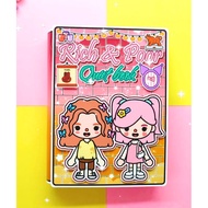 Toca Life world安静书纸娃娃屋 twotocabochathe rich and poor life of babies-paper doll paper doll toca boca 