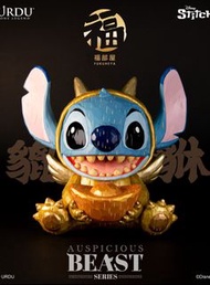 KC18190 小魔星 史迪仔 史迪奇 星際寶貝 URDU 福部屋 迪士尼 貔貅 瑞獸 系列 擺設 Stitch URDU AUSPICIOUS BEAST series Pixiu Brave Tr