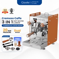 Giselle Commercial Coffee Maker | Dual Boiler |Tank+Tap Water Supply | High-Pressure Steam