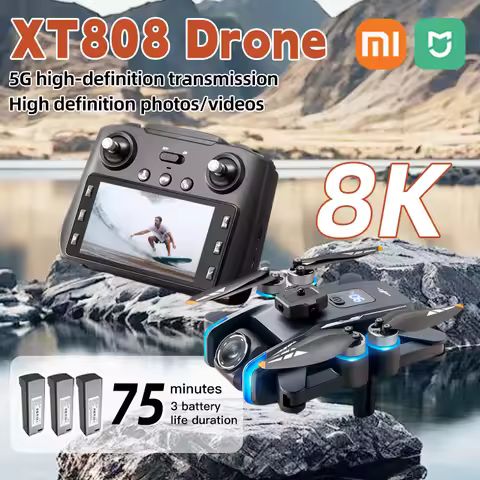Xiaomi Mijia XT808GPS Screen Display Drone Professional HD Dual Camera 8K Dron Brushless Motor 5G WI