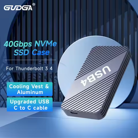 USB4 40Gbps NVMe SSD Enclosure PCIe3.0 x4 Aluminum M2 SSD Case Compatible with Thunderbolt 3 4 USB3.