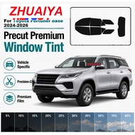 Premium Precut Nano Ceramic Tint For Toyota Fortuner base 2024-2026 2Mil UV99% IR99% 5-Year Warranty