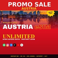 [PROMO] Austria Travel eSIM 50GB-100GB Data | Big Sale | Instant QR | 4G/5G