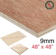 (4ft x 4ft) 9mm Plywood Timber Panel Wood Board Sheet Ply Wood 4’x 4’x 9mm Customize DIY papan Ks Living Store