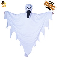 Halloween Adult Children White Ghost Role-Playing Party Costume Ghost Style Parent-Child Halloween C