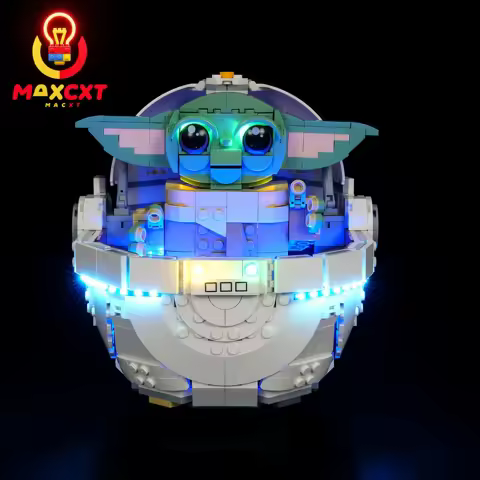 MAXCXT LED Light For LEGO 75403 Star Wars Grogu with Hover Pram Building DIY Decorative Lamp Not Inc
