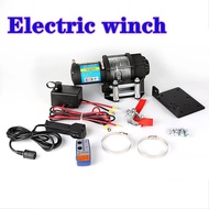 Winch car tuning electric winch  2000/3000/4000 /4500/6000/9500/12000lb 24v Handle/wireless Wire rop