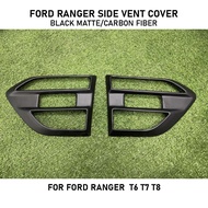 FORD RANGER  T6 T7 T8  SIDE VENT COVER CARBON Fibre / Matte Black FORD RANGER COVER EXTERIOR COVER A