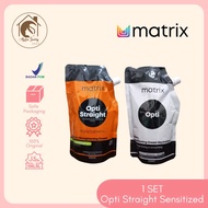 Matrix Opti Straight Sensitized 1 set obat Pelurus smoothing Rambut 500 ml