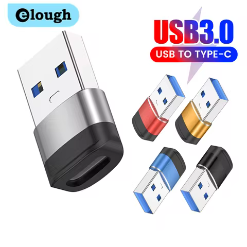 Elough 10A USB 3.0 To Type C Adapter USB Male To USB C Female Converter Fast Charging Adapter For ip